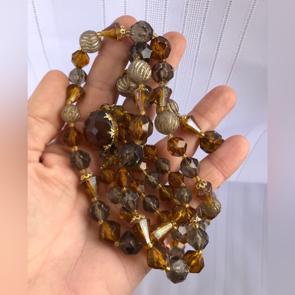 Vtg German Double Strand Necklace - Picture 10 of 10